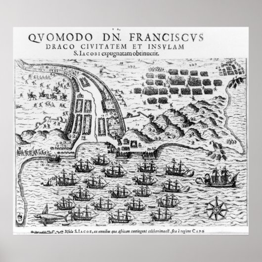Poster Plan montrant comment Francis Drake Stormed (Devant)