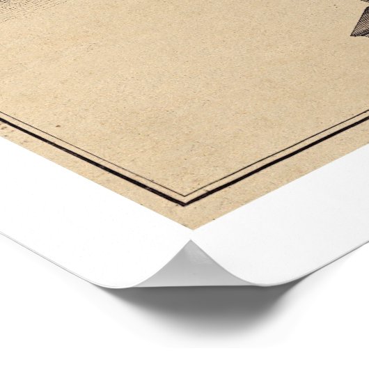 Poster Plan Philadelphie - 1777 (Coin)