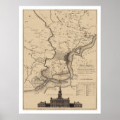 Poster Plan Philadelphie - 1777 (Devant)