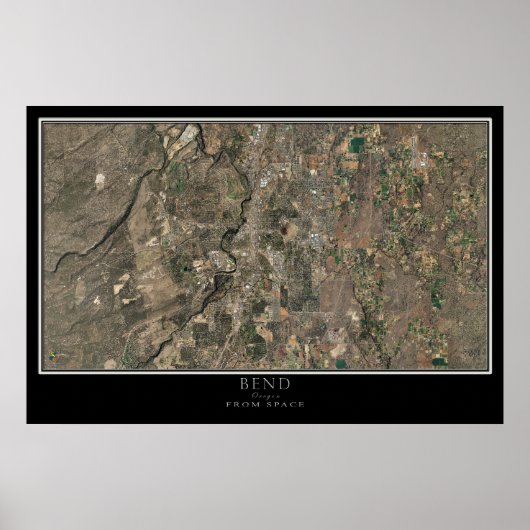 Poster Plan satellite spatial de l'Oregon (Devant)