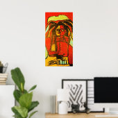 POSTER PLANCHE À CHEVILLES D'ÉPOUVANTE (Bureau à domicile)