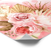 Poster Planche à mousse Bat mitzvah rose (Coin)