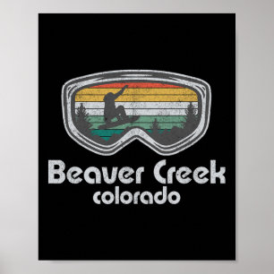 Poster Planche à neige rétro Beaver Creek Colorado