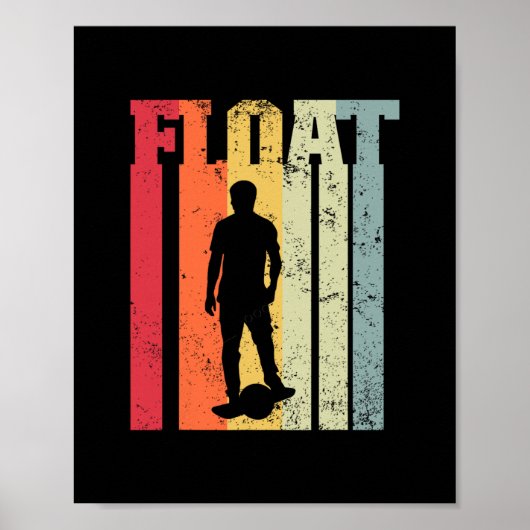 Poster Planche à roulettes électrique Float One Wheel Vin (Devant)