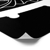 Poster Planche à roulettes fantôme de skateboard Hallowee (Coin)