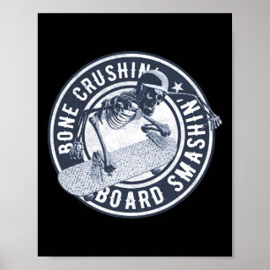 Poster Planche à roulettes longue portée Cruiser avec cas