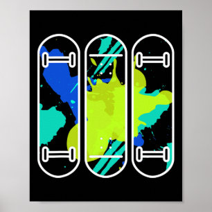 Poster Planche à roulettes Skate Skateboard 90s Esthétiqu