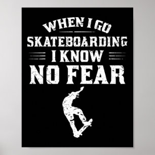 Poster Planche à roulettes - Skateboardeur sans peur Plan