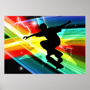 Poster Planche à skate dans Criss Cross Lightning