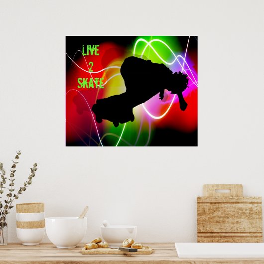 Poster Planche à skate-forme électrique (Cuisine)