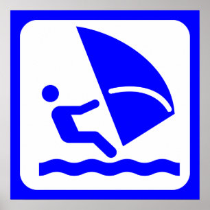 Poster planche à voile-303772 planche à voile surf eau éo