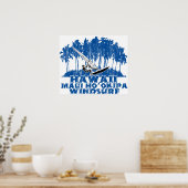 Poster Planche à voile Maui Ho'okipa (Cuisine)