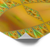 Poster Planche à voile Sierpinski Triangle Fractal Art Pr (Coin)