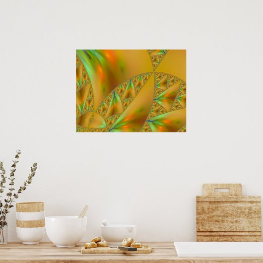 Poster Planche à voile Sierpinski Triangle Fractal Art Pr (Cuisine)