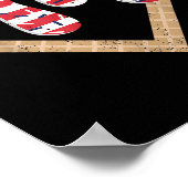 Poster Planche de baseball Boy Crème de glace Patriotique (Coin)