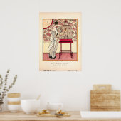 Poster Planche de mode Art Noveau vintage (Cuisine)