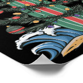 Poster Planche de surf Sapin de Noël _1 (Coin)
