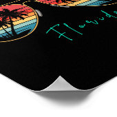Poster Planche de surf souvenir de Naples Beach Floride  (Coin)