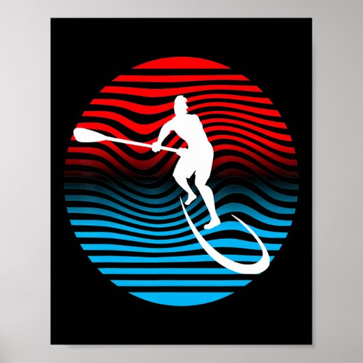 Poster Planche de surf Sup Stand Up Paddle Planche de sur (Devant)
