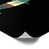 Poster Planche de surf Surf Surfeur Surfeur Surfeur Batte (Coin)
