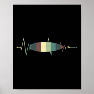 Poster Planche de surf Surf Surfeur Surfeur Surfeur Batte