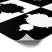 Poster Planche d'échecs de Mandelbrot (Coin)