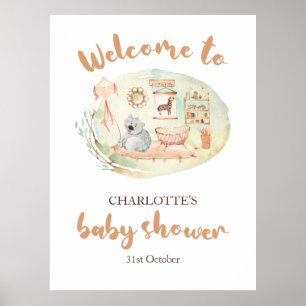 Poster Planche en mousse pour Baby Shower Boho We Can Bea