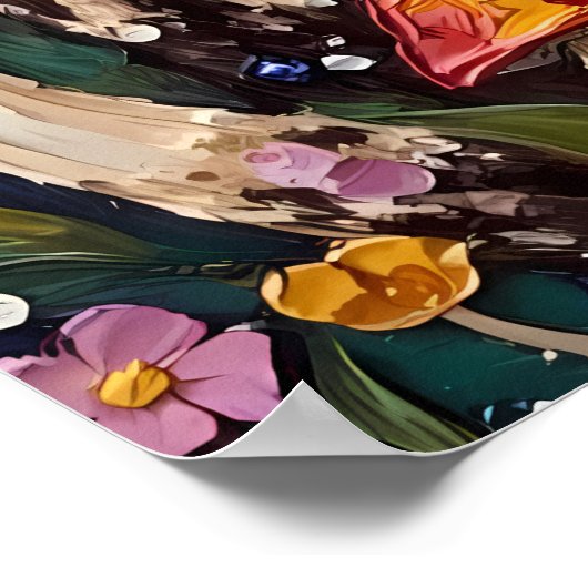 Poster Plancher forestier enchanté (Coin)