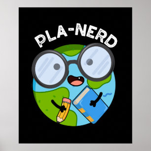Poster Planerd Funny Planet Puns Dark BG