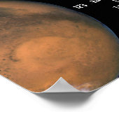 Poster Planet Mars, Planétarium Publicité d'événement (Coin)