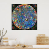 Poster Planet Mercury Deep Dream (Cuisine)