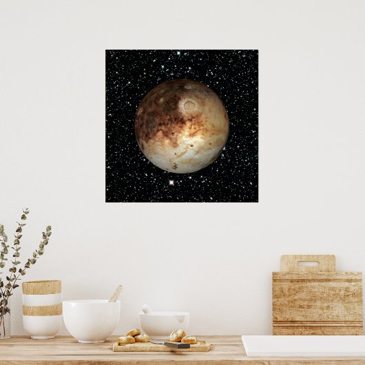 Poster PLANET PLUTO étoile arrière - plan (système solair (Cuisine)