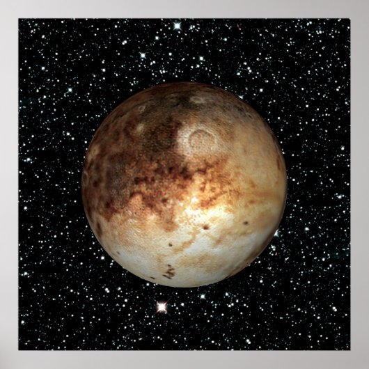 Poster PLANET PLUTO étoile arrière - plan (système solair (Devant)