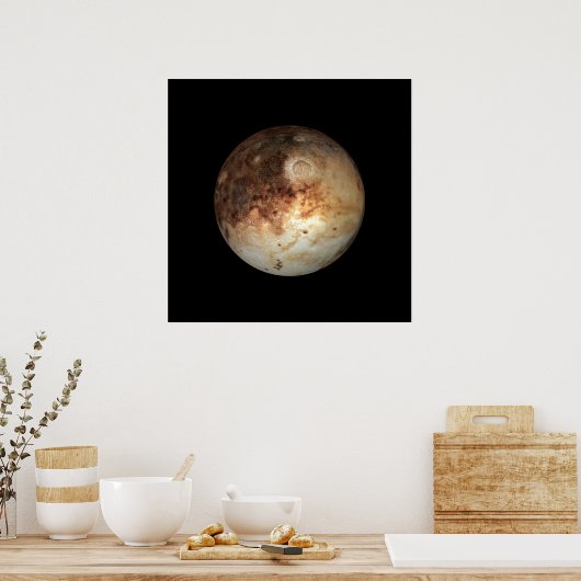 Poster PLANET PLUTO naturel (système solaire) ~ (Cuisine)
