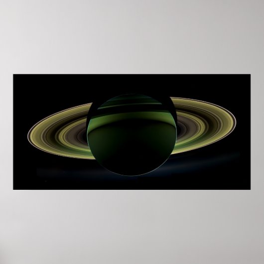 Poster Planet Saturn Cassini Mission 2012 (Devant)