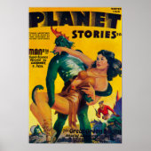 Poster Planet Stories Magazine Couverture 4 (Devant)