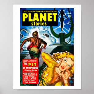 Poster Planet Stories (nov. 1951)