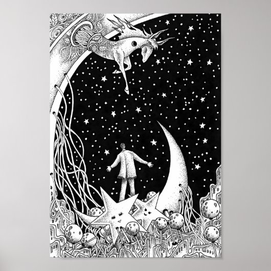 Poster Planétarium brillant dans le ciel (Devant)