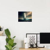 Poster Planète cristalline dans l'espace (Bureau à domicile)