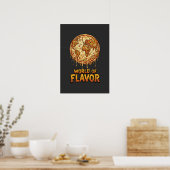 Poster Planète de surcharge de pizza (Cuisine)
