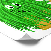 Poster Planète devenez écolo vert (Coin)