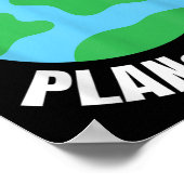 Poster Planète Drôle - Globe de Protection de l'Environne (Coin)