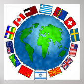 Poster Planète du drapeau (Devant)