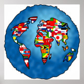 Poster Planète du drapeau (Devant)