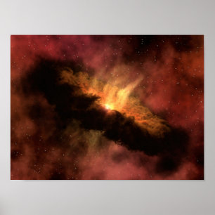 Poster Planète infrarouge de la NASA formant un disque