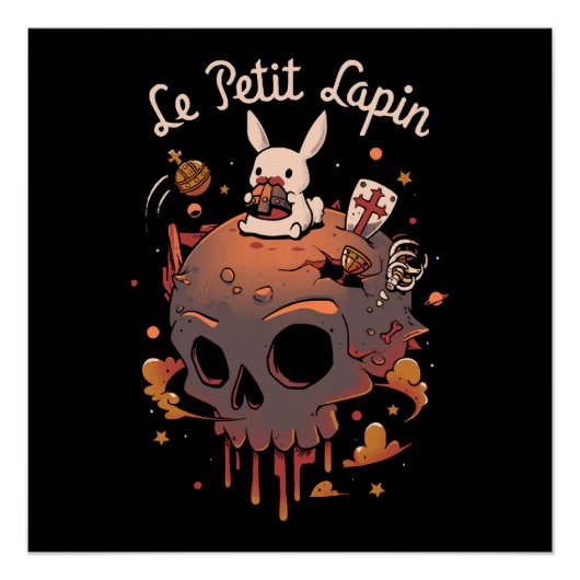 Poster Planète Lapin - Prince Lapin Blanc (Devant)