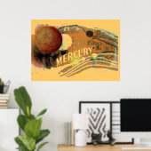 Poster Planète Mercure (Bureau à domicile)