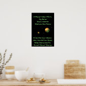 Poster Planète naine Pluto Limerick (Cuisine)