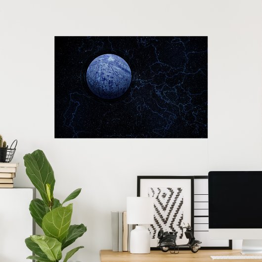 Poster Planète - Paris (Bureau à domicile)