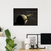 Poster Planète Saturne (Bureau à domicile)